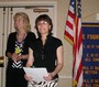 Bev Cartwright, left, sponsors Kathi Nevin.